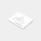 ヴィンテージブラックアンドホワイトビーハイブスケッチ ポストイット (アングル)