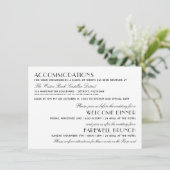 ヴィンテージブラックアールデコ結婚の情報 エンクロージャーカード (スタンド正面)