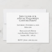 ヴィンテージブラックウィッチハローウィンパーティ 招待状 (裏面)