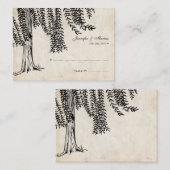 ヴィンテージブラックウィーピングヤナギ プレイスカード (正面/裏面)