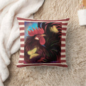 ヴィンテージブラックオースターバンタムファー色彩の鮮やかム クッション (ブランケット)