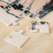 ヴィンテージブラックキャットと水仙by朱リン ジグソーパズル (側面)