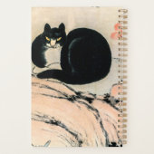 ヴィンテージブラックキャットと水仙by朱リン プランナー手帳 (裏面)