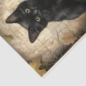 ヴィンテージブラックキャットカボチャの切り離し 薄葉紙 (詳細)