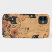 ヴィンテージブラックキャットトリオ Case-Mate iPhoneケース (裏面(横))