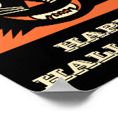 ヴィンテージブラックキャットハッピーハローウィン ポスター (角)