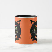 ヴィンテージブラックキャット マグカップ (中央)