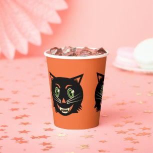 ヴィンテージブラックキャット 紙コップ