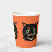 ヴィンテージブラックキャット 紙コップ (裏面)