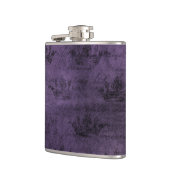 ヴィンテージブラッククラウンロイヤリティダークパープル フラスク (左)