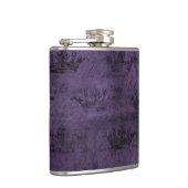 ヴィンテージブラッククラウンロイヤリティダークパープル フラスク (右)