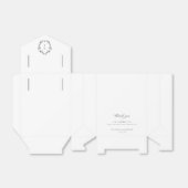 ヴィンテージブラッククレスト結婚モノグラム フェイバーボックス (折り畳みなし)