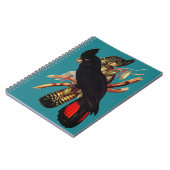 ヴィンテージブラックコッカトゥー | Elizabeth Gould 1800s Pos ノートブック (左側)