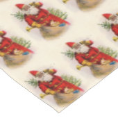 ヴィンテージブラックサンタ テーブルクロス (アングル)