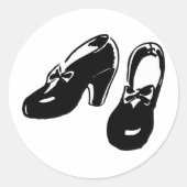 ヴィンテージブラックシューズシール ラウンドシール (正面)