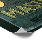 ヴィンテージブラックストーンザワールドマスターマジシャン ポスター (角)