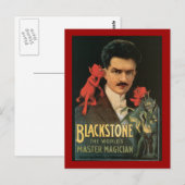 ヴィンテージブラックストーンザワールドマスターマジシャン ポストカード (正面/裏面)