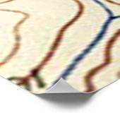 ヴィンテージブラックスバーグバージニアの地図(1932) ポスター (角)