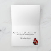 ヴィンテージブラックスレイパッケージブラックチェックバーラップ カード (内部)