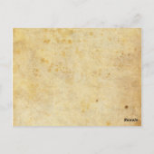 ヴィンテージブラックスワール結婚式の受付テーブル番号 ポストカード (裏面)