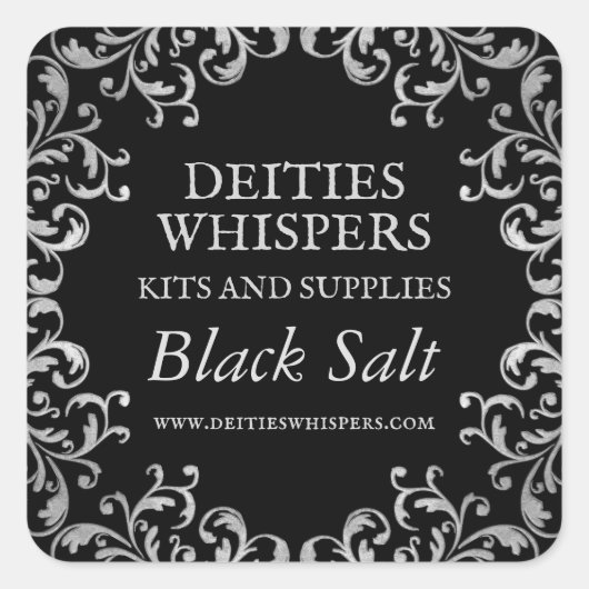 ヴィンテージブラックソルトラベル スクエアシール (正面)