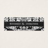 ヴィンテージブラックダマスクウェディングラベル (裏面)