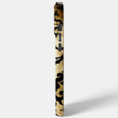 ヴィンテージブラックダマスクパーソナライズされた Case-Mate iPhoneケース (裏面 / 左)