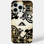 ヴィンテージブラックダマスクパーソナライズされたiPhone Case-Mate iPhoneケース (裏面)