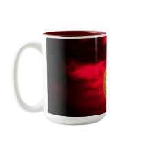 ヴィンテージブラックデビルオンジャックO'ランタン&レッドクラウド