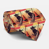 ヴィンテージブラックハロウィーンキャット ネクタイ (ロール)