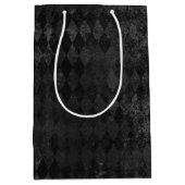 ヴィンテージブラックハーレキン ミディアムペーパーバッグ (正面)