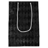 ヴィンテージブラックハーレキン ミディアムペーパーバッグ (裏面)