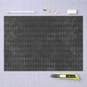 ヴィンテージブラックハーレクインティッシュペーパー 薄葉紙 (クラフト)