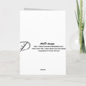 ヴィンテージブラックバラオンブラックバックラウンド カード (裏面)