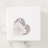 ヴィンテージブラックバラスケッチ結婚式の引き出物 フェイバータグ (インサイチュ)