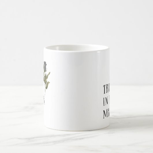 ヴィンテージブラックバラトラストの魔法 コーヒーマグカップ (中央)