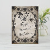 ヴィンテージブラックバラハロウィーン 招待状 (スタンド正面)