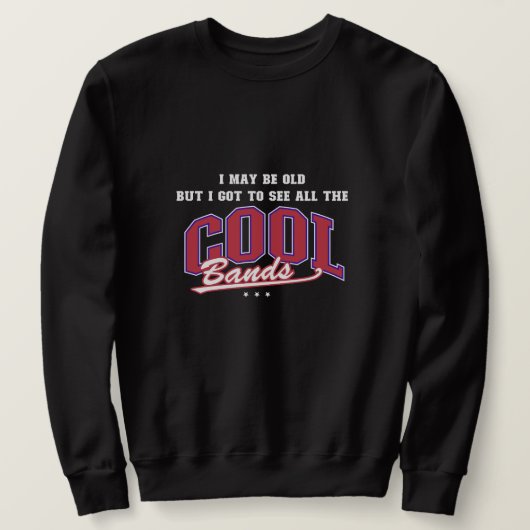 ヴィンテージブラックバンドスウェットシャツ – Perfect Gift スウェットシャツ (デザイン正面)