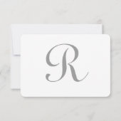 ヴィンテージブラックバードケージピンクアクセントウェディングRSVP 出欠カード (裏面)