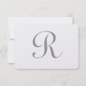 ヴィンテージブラックバードケージピンクアクセントウェディングRSVP 出欠カード (裏面)