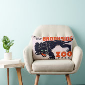 ヴィンテージブラックパンサー腰枕 ランバークッション (椅子)