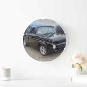 ヴィンテージブラックピックアップ大時計 ラージ壁時計 (ホーム)