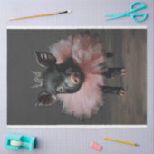 ヴィンテージブラックピッグピンクチュデクページ 薄葉紙 (クラフト)