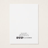 ヴィンテージブラックフランスのフレームイヤリング表示カード (裏面)