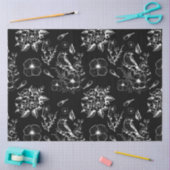 ヴィンテージブラックフロタルバードフェアヤコアデクページ 薄葉紙 (クラフト)