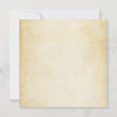 ヴィンテージブラックフローラ結婚のリハーサルディナー 招待状 (裏面)