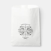 ヴィンテージブラックフローリッシュ結婚ズモノグラム フェイバーバッグ (正面)