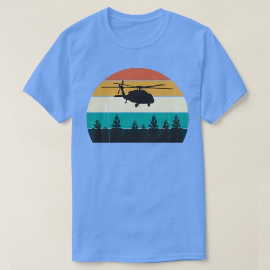 ヴィンテージブラックホークレトロ戦没日 Tシャツ (デザイン正面)