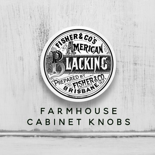 ヴィンテージブラックポーランドロゴブラック&ホワイト🖤✨ セラミックノブ