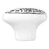 ヴィンテージブラックポーランドロゴブラック&ホワイト🖤✨ セラミックノブ (側面)